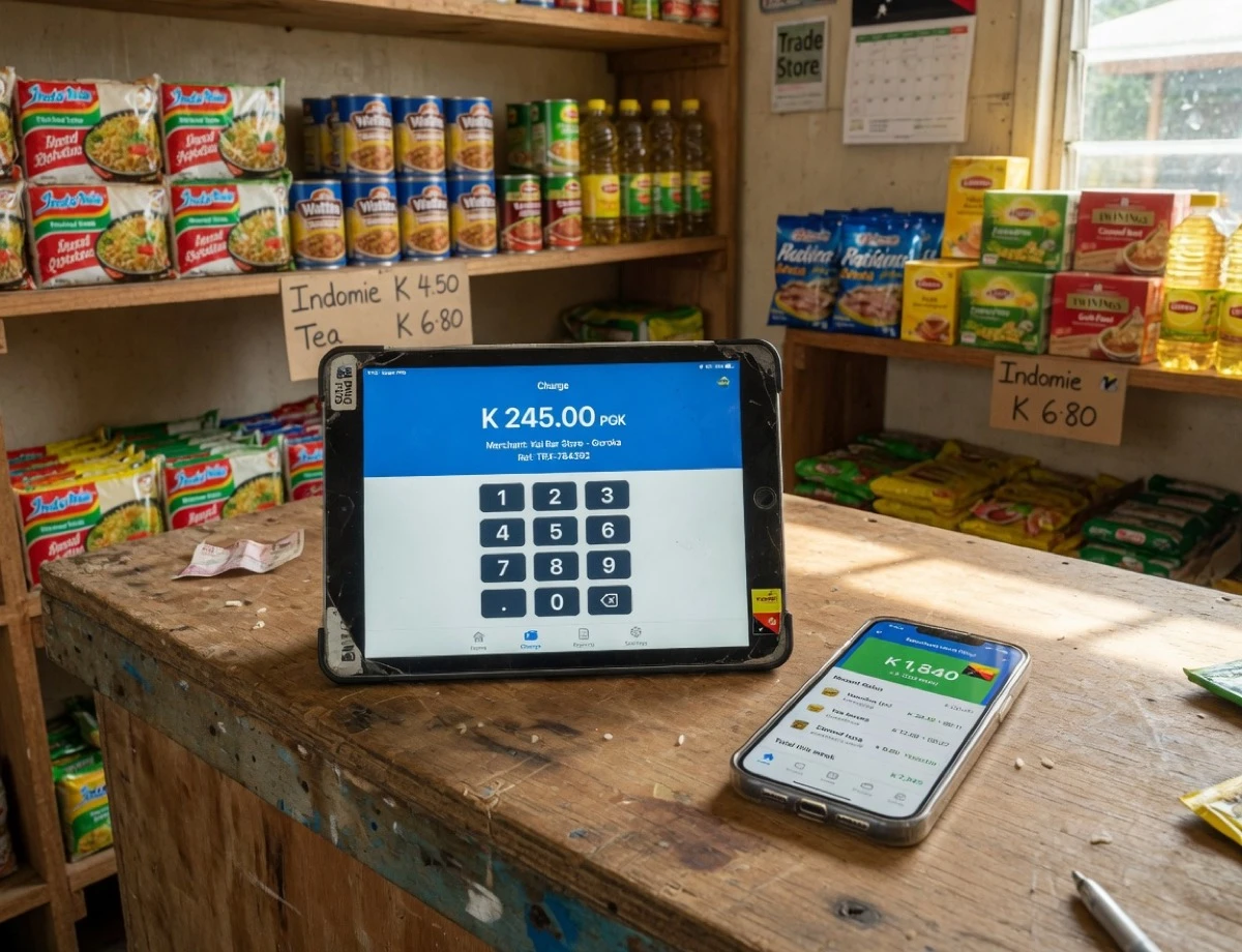 PIN merchant POS system running on tablet and phone