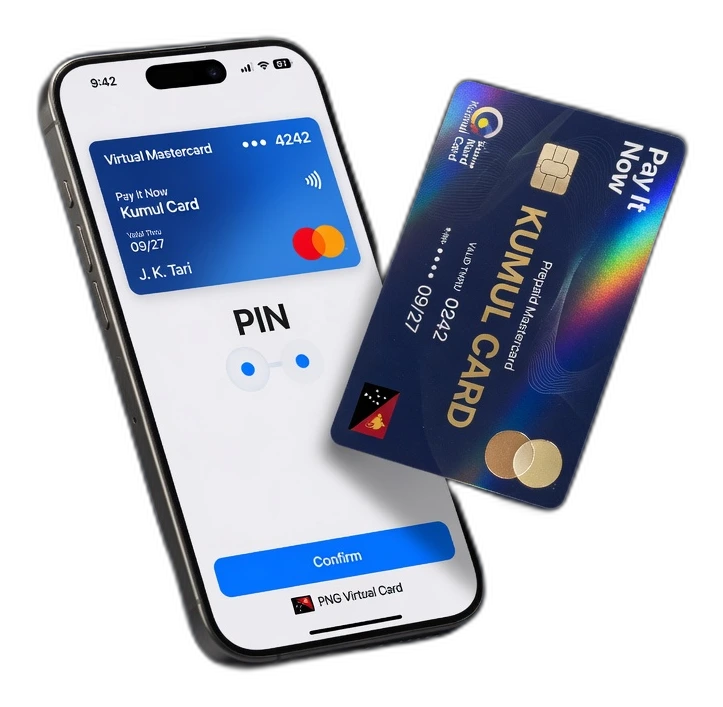 PIN Virtual Mastercard on light and dark mode